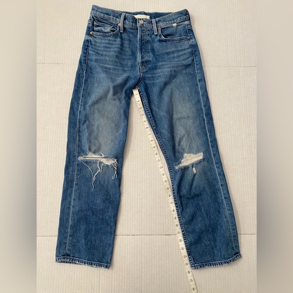 MOTHER SUPERIOR Tomcat Jeans Playing With Scissors Cropped Straight Leg 29 - Picture 3 of 16